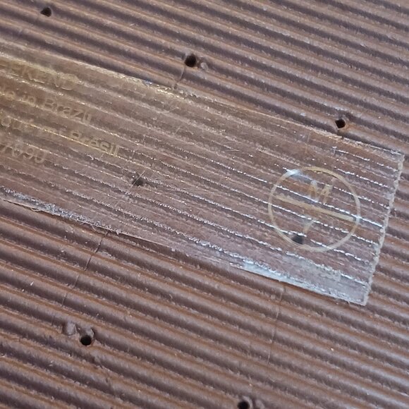 Grendene “Weekend” Brown Tiger-Stripe Flip Flops Size 7M Made in Brazil - Picture 9 of 11